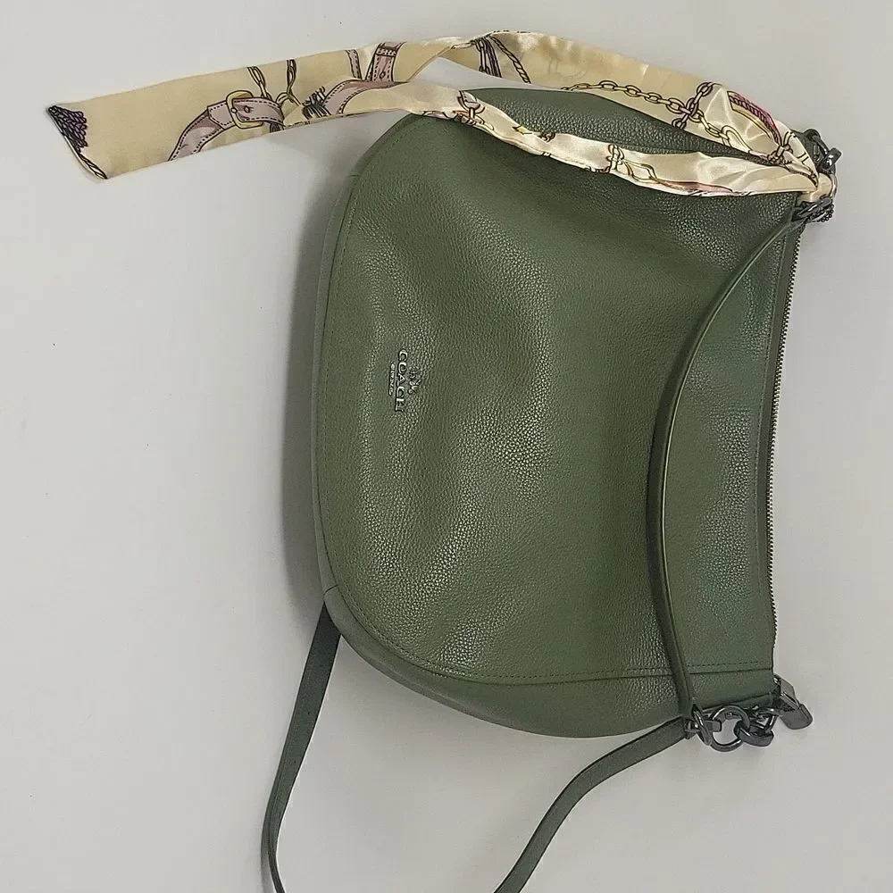Coach Soft Tabby Pewter/Army Green